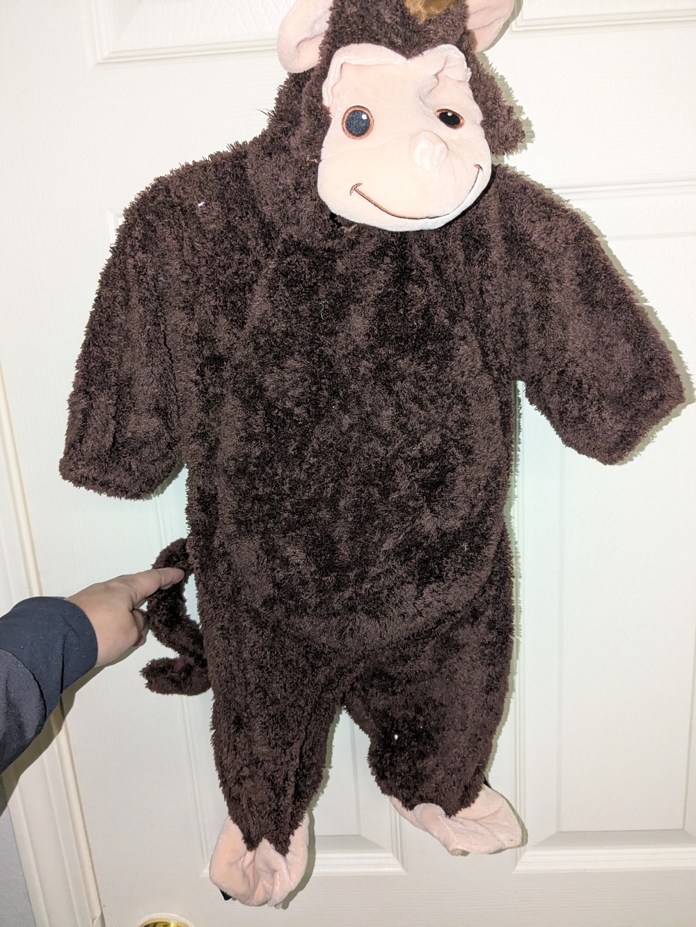 Carter's Brown Plush Monkey One-Piece Footie